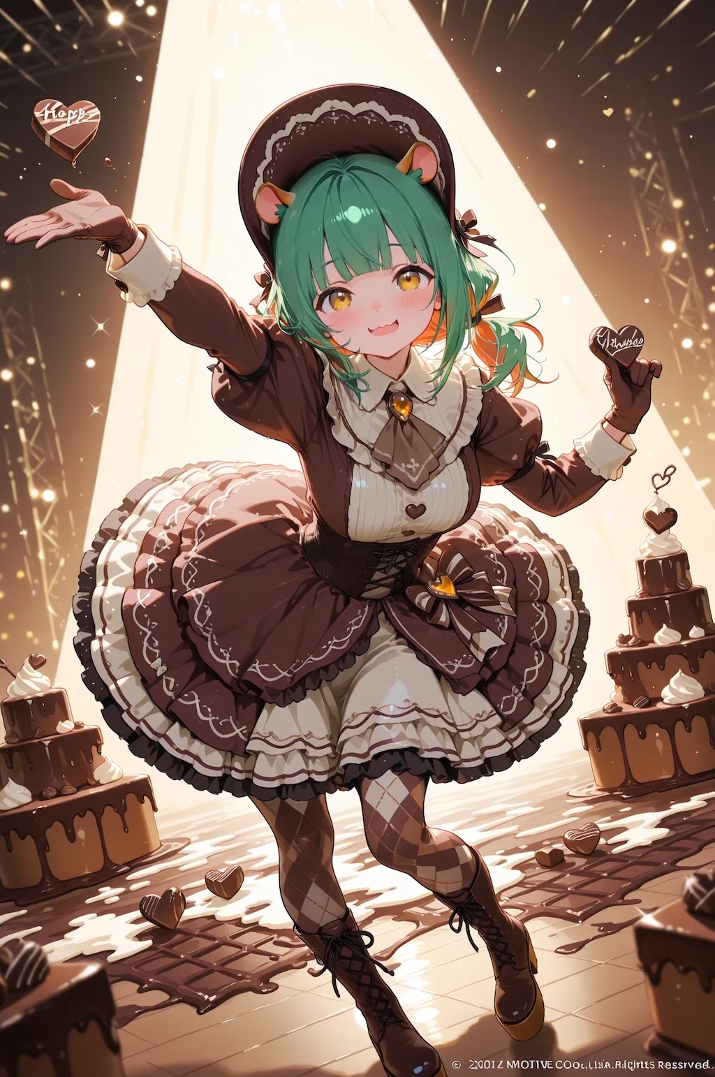 チョコっと食べながら歌っていいですかっ？