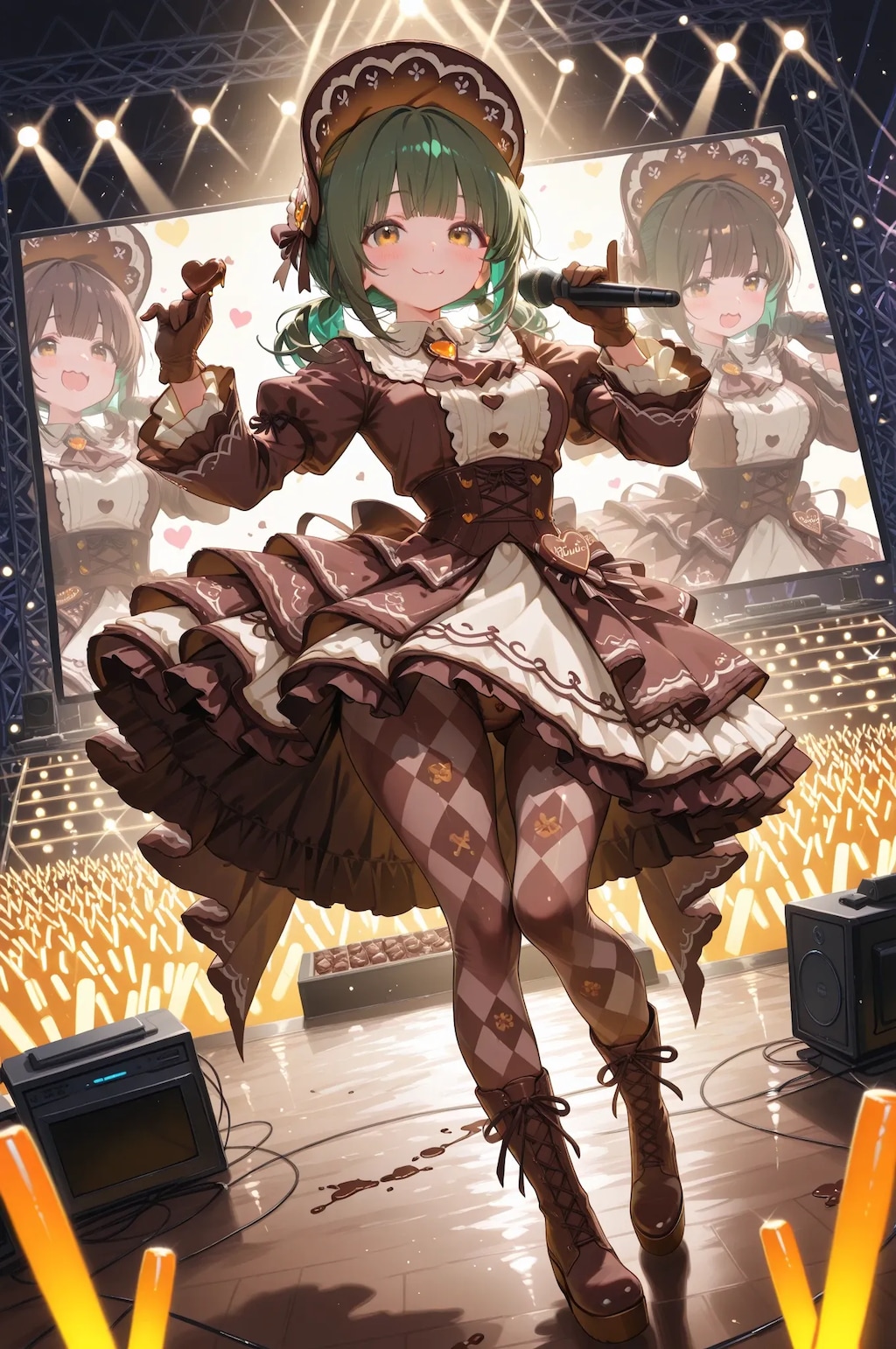 チョコっと食べながら歌っていいですかっ？