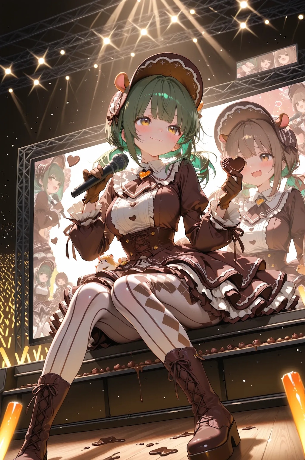 チョコっと食べながら歌っていいですかっ？