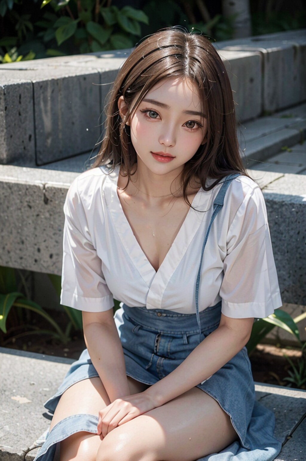 @公園のベンチ
