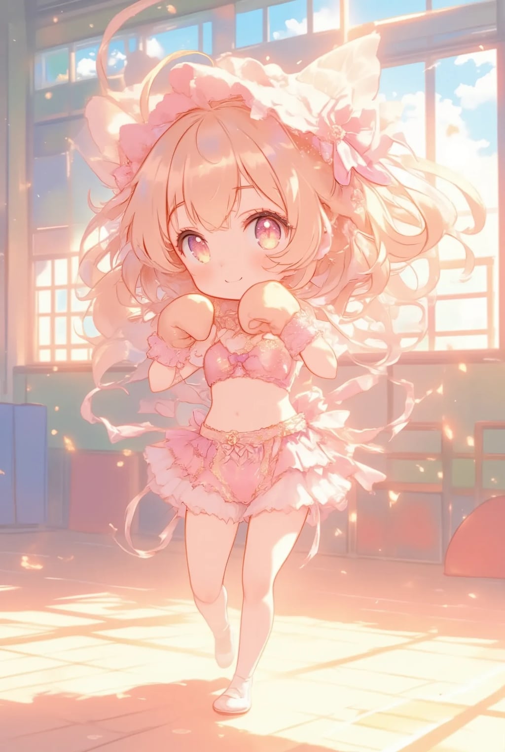 フリフリちゃんのボクシング