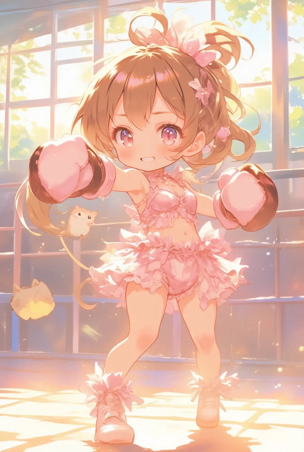 フリフリちゃんのボクシング