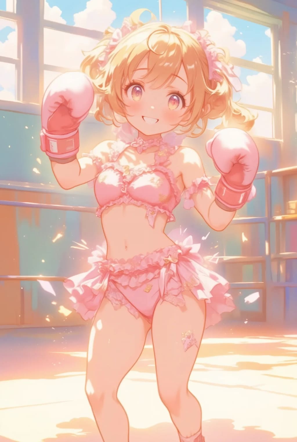 フリフリちゃんのボクシング