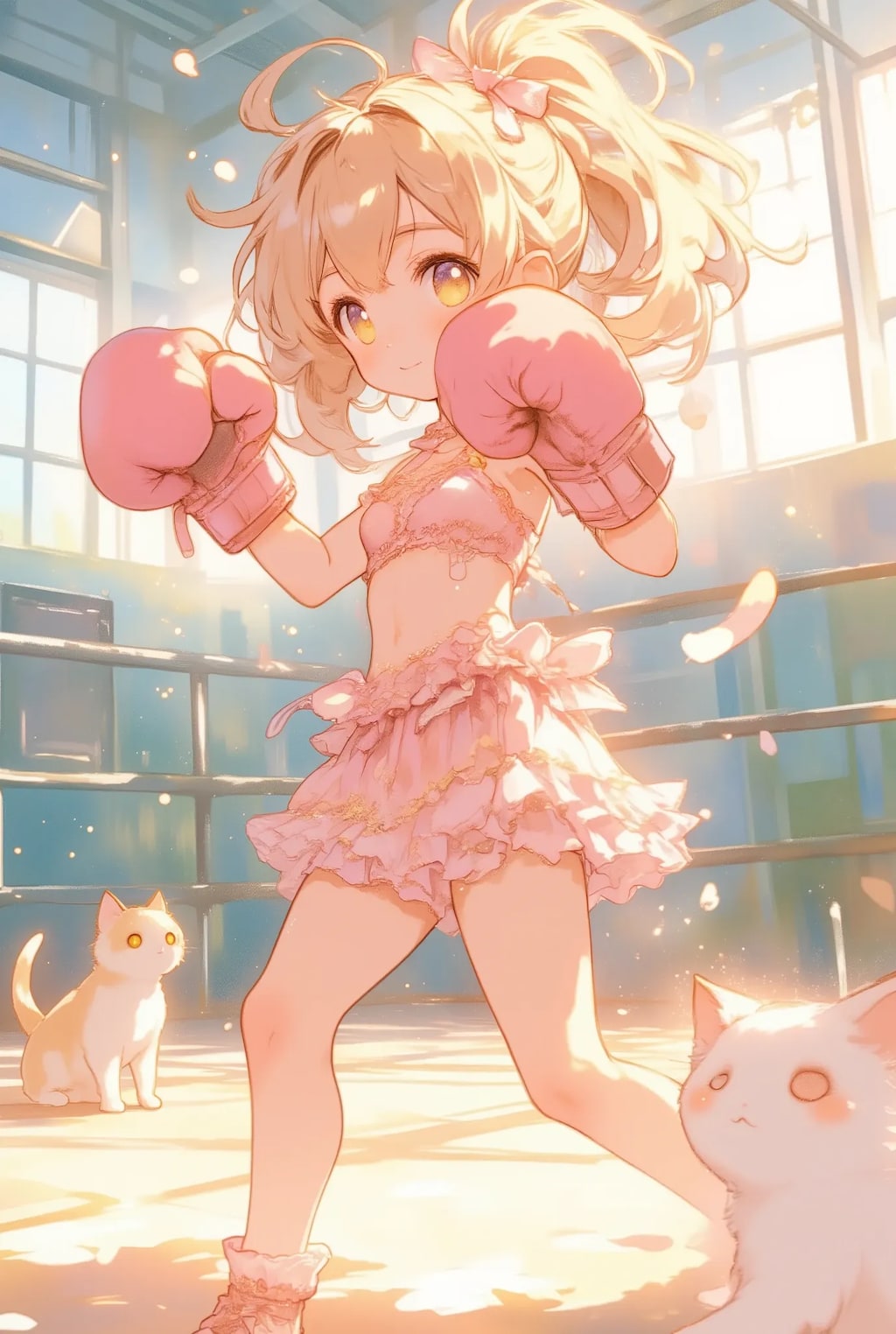 フリフリちゃんのボクシング