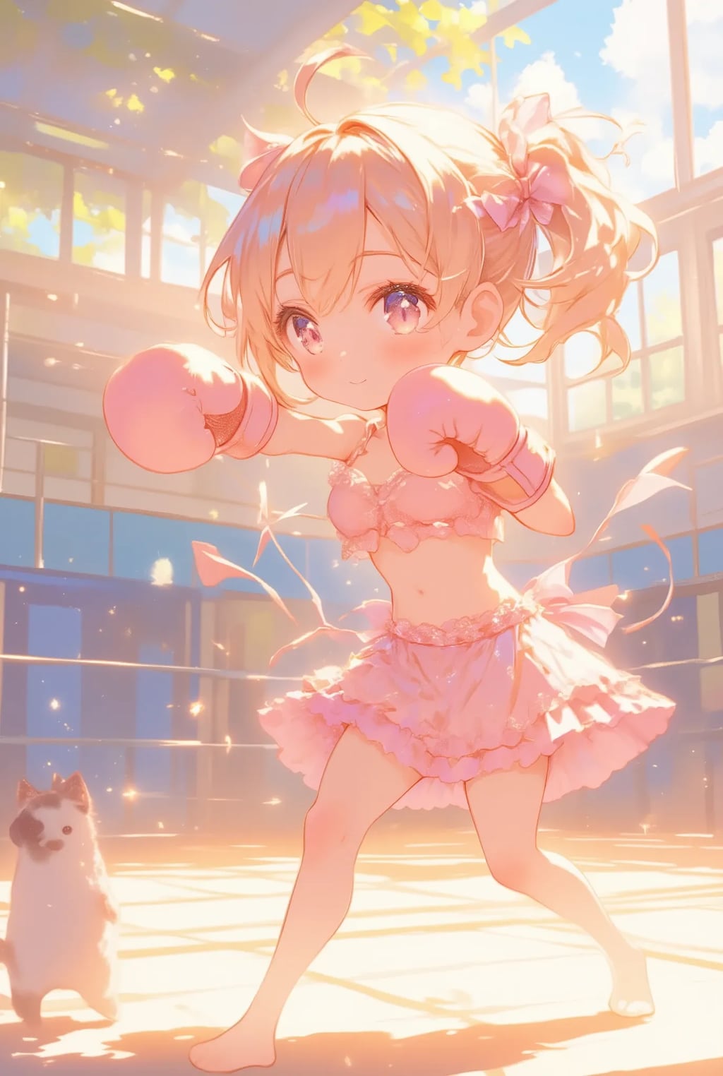 フリフリちゃんのボクシング