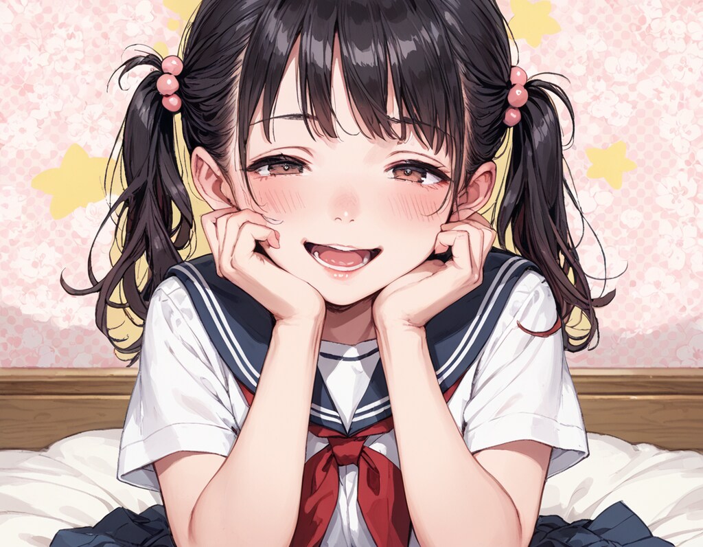 制服女の子（同じ呪文で絵柄バラバラ）