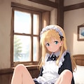 ご主人様…お休みの日だからって、まだ、お昼間ですよ// 3枚目