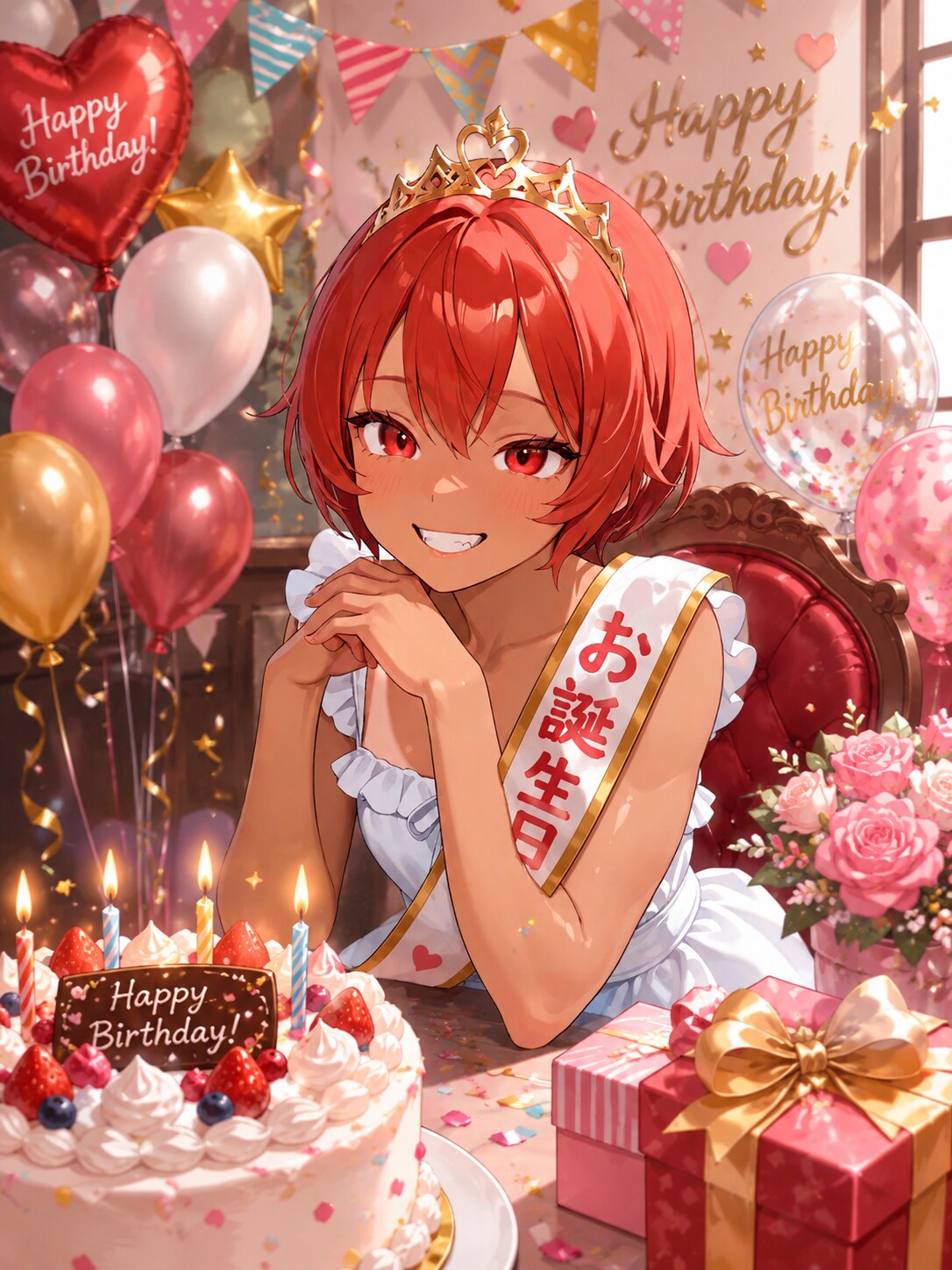 あかねちゃんのお誕生日✨ | の人気AIイラスト・グラビア