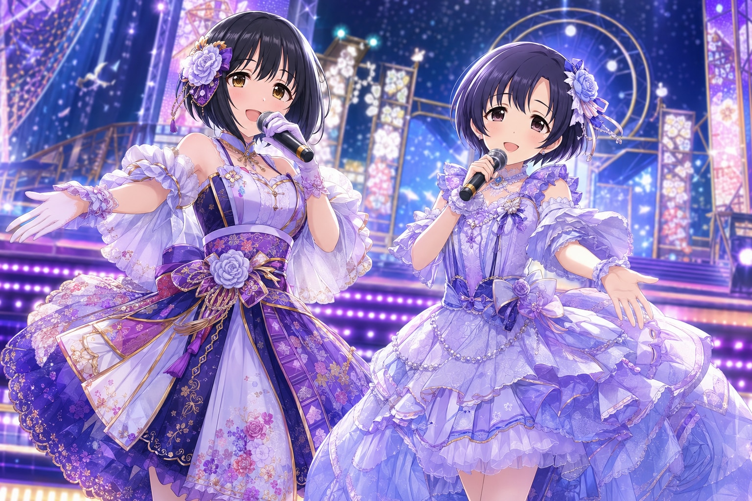 鷹富士茄子と白菊ほたるのライブ | の人気AIイラスト・グラビア