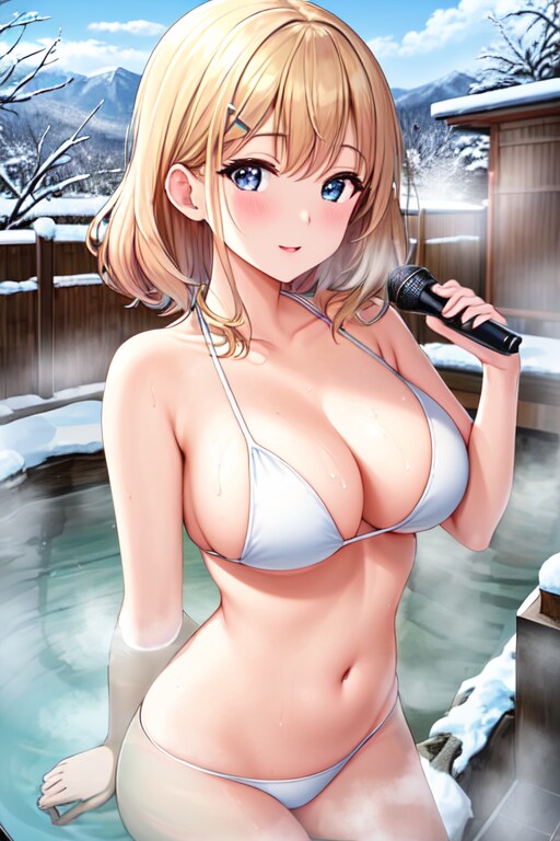 冬の温泉ロケ