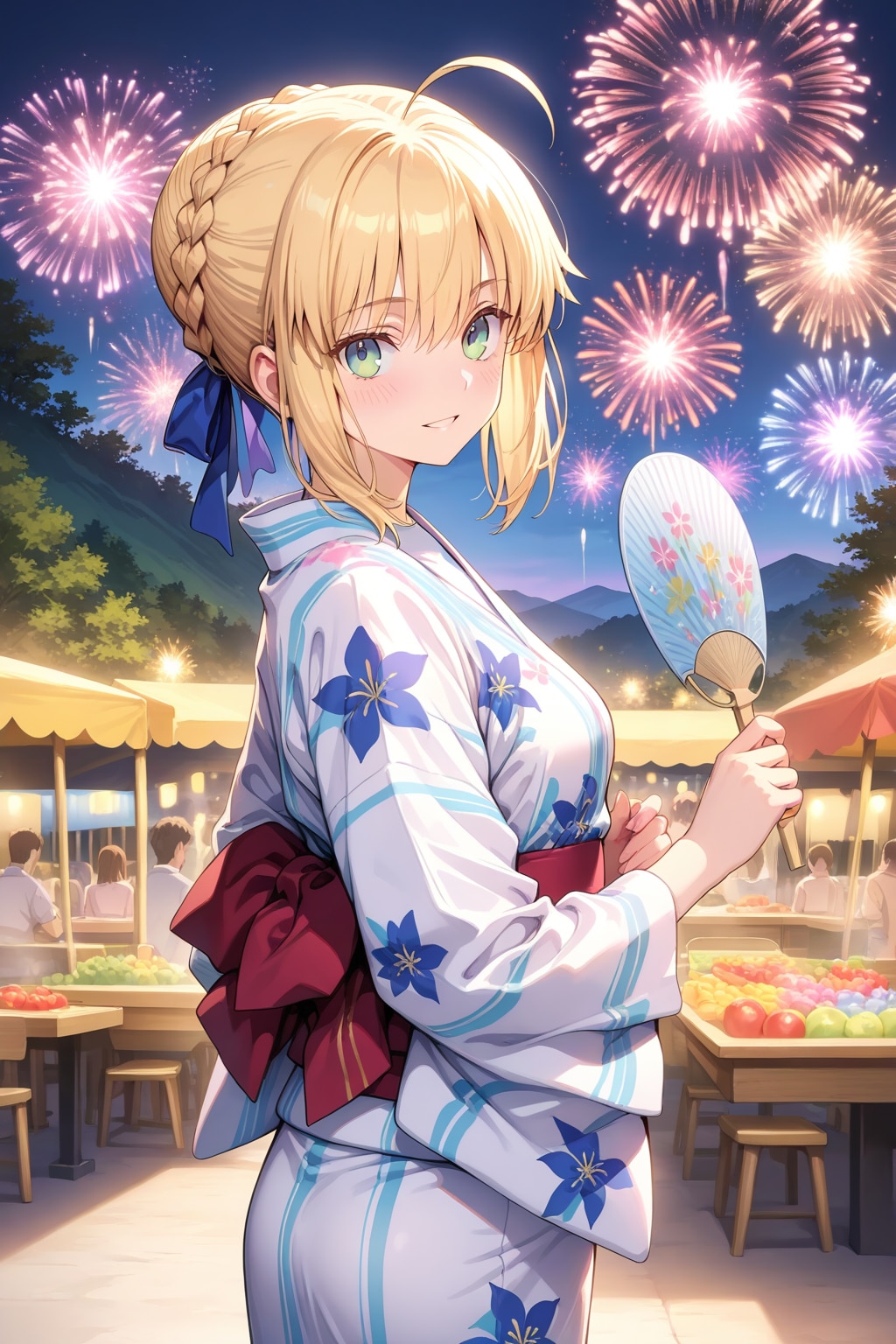 アルトリアと夏祭り | の人気AIイラスト・グラビア