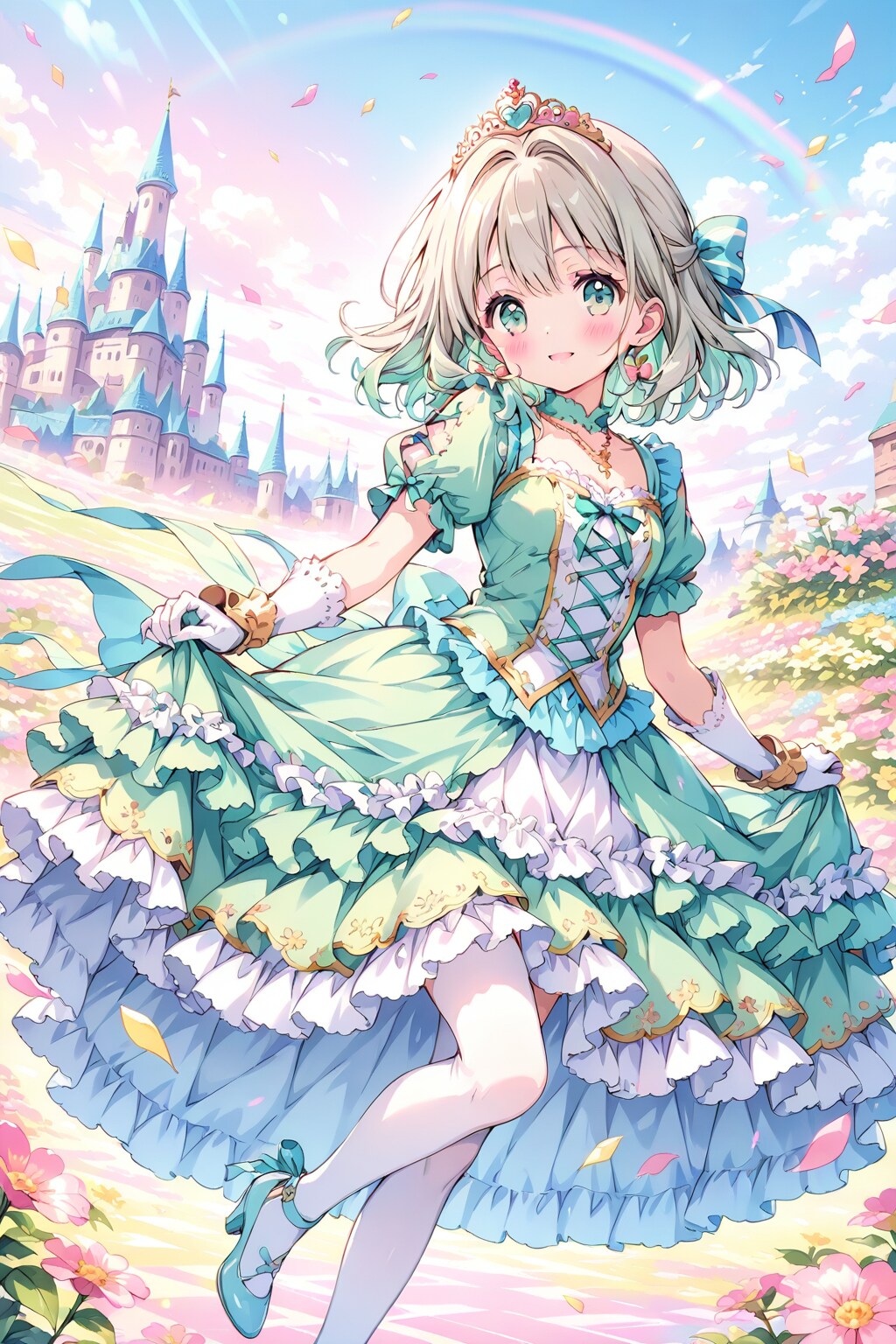夏休み限定アイドル！プリンセス日向ちゃん | の人気AIイラスト・グラビア