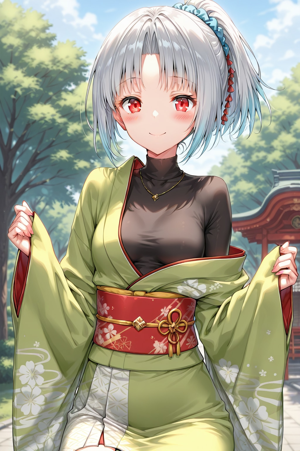 神社と雛菊ちゃん | の人気AIイラスト・グラビア