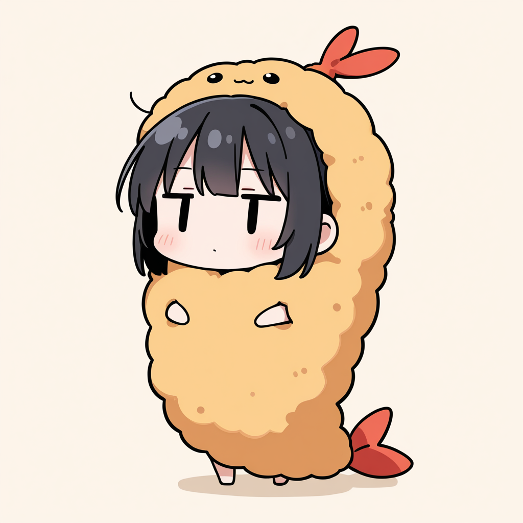 着ぐるみ着せ替え（エビフライ）