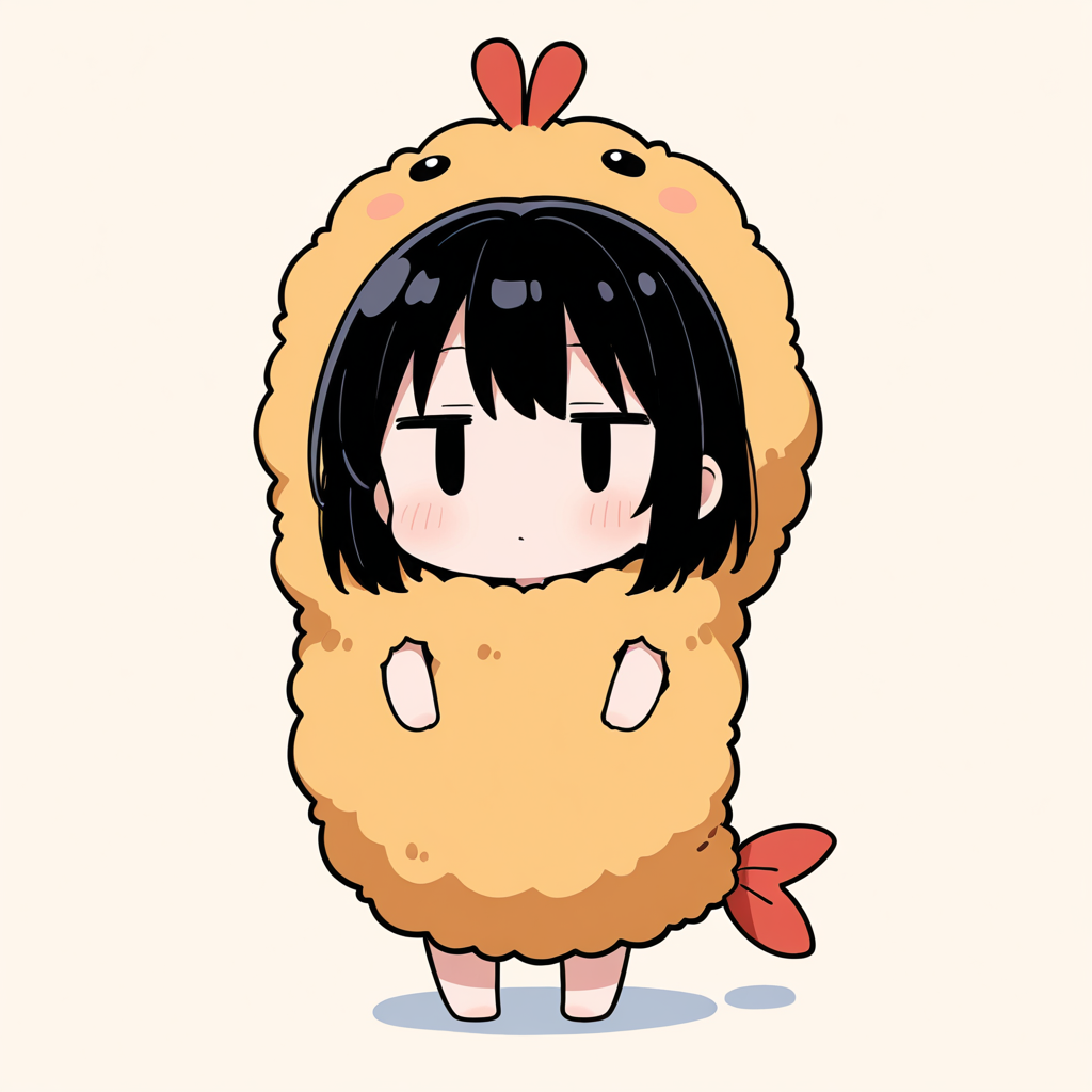 着ぐるみ着せ替え（エビフライ）