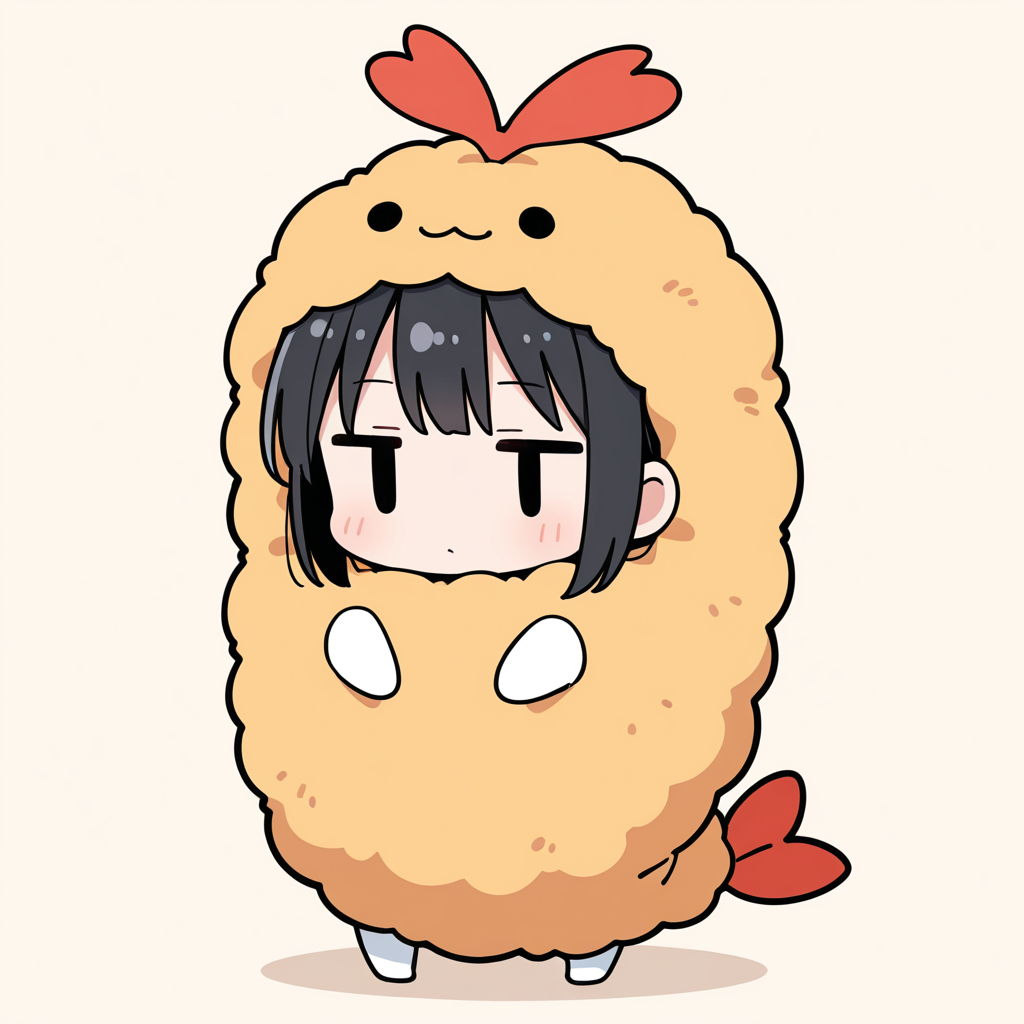着ぐるみ着せ替え（エビフライ）