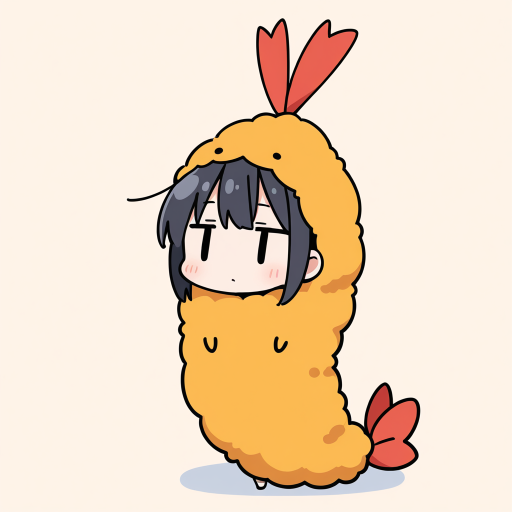 着ぐるみ着せ替え（エビフライ）