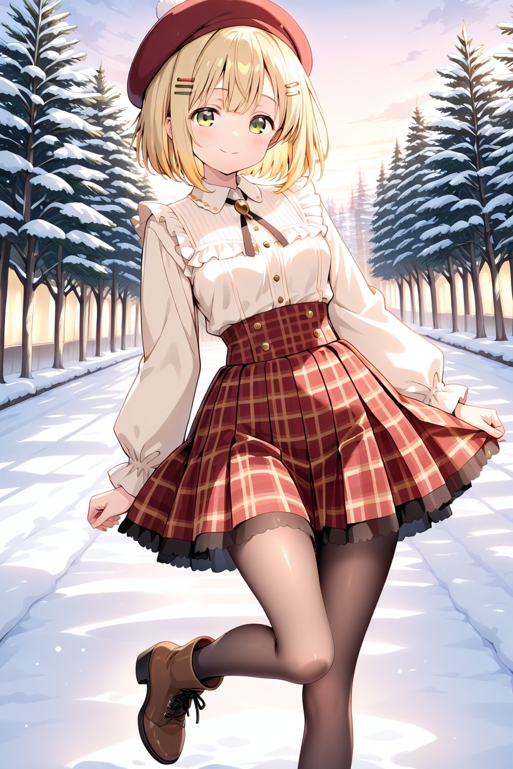 ベレー帽の千鶴ちゃん | の人気AIイラスト・グラビア