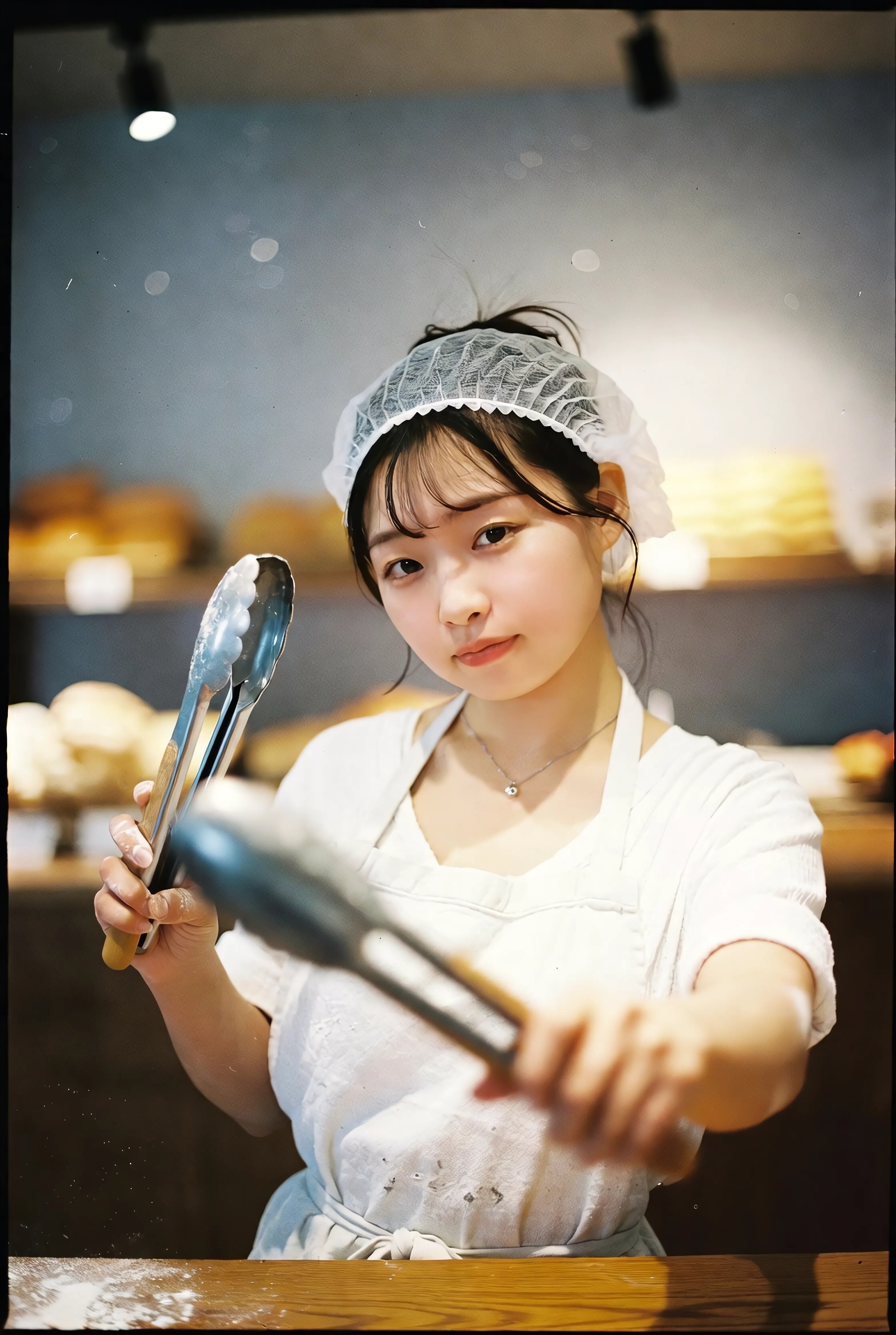 White Cap, Silver Tongs