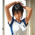 髪を後ろに纏めて 8枚目