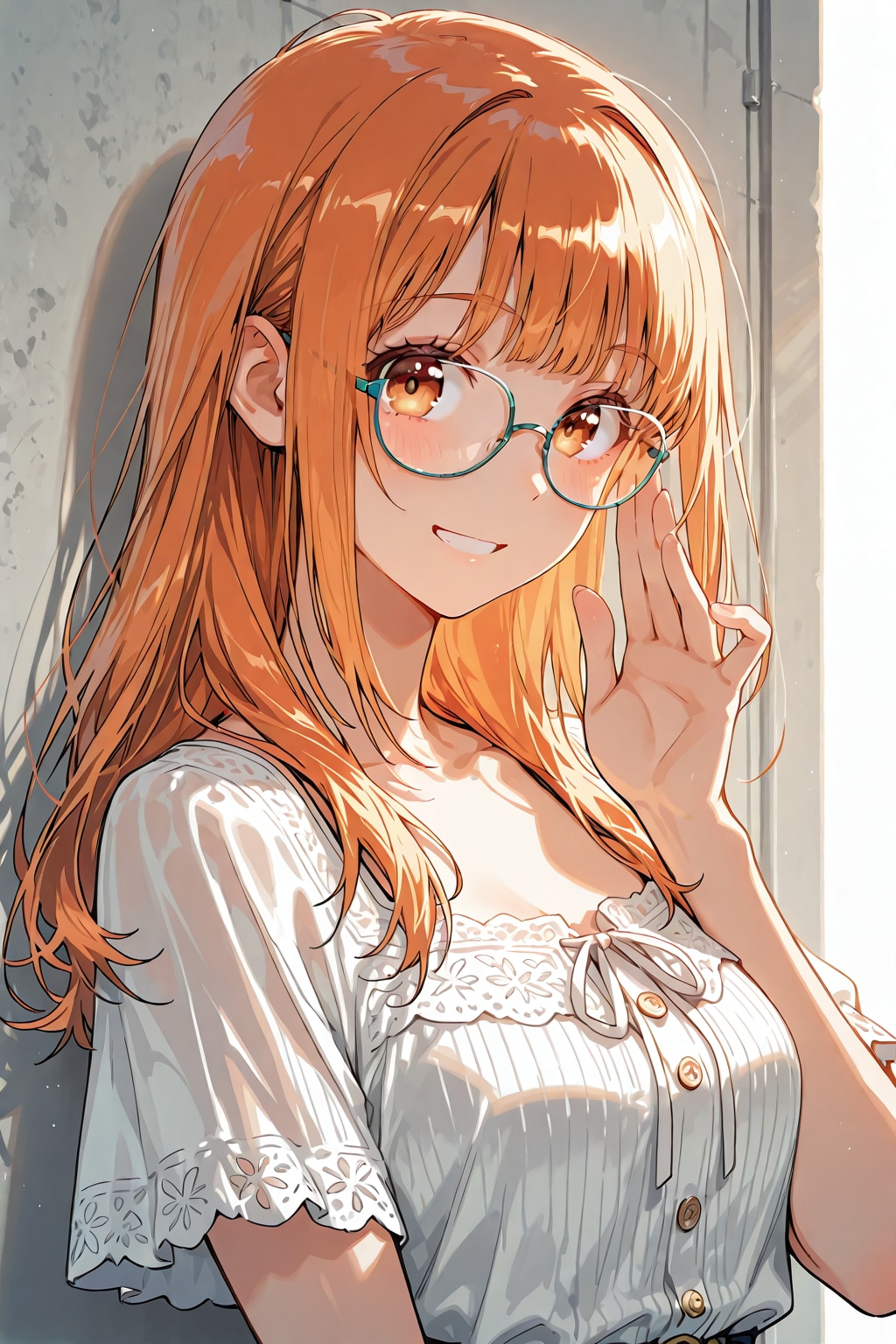 メガネ美少女