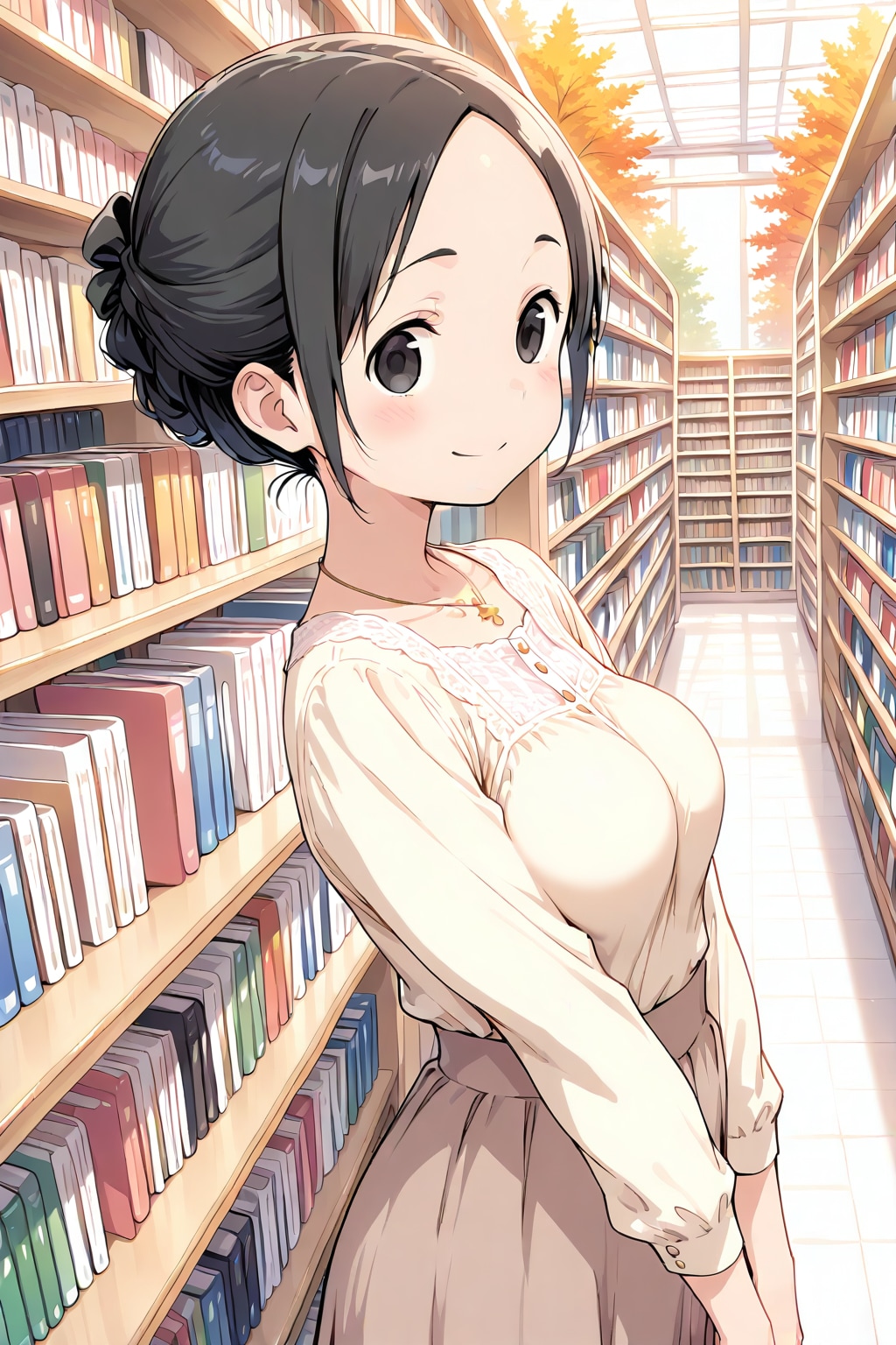 HARPYまとめ髪の女性