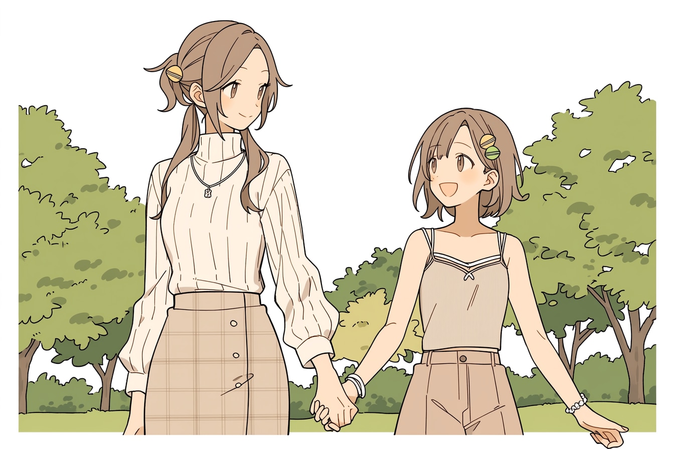 母と娘419 | の人気AIイラスト・グラビア
