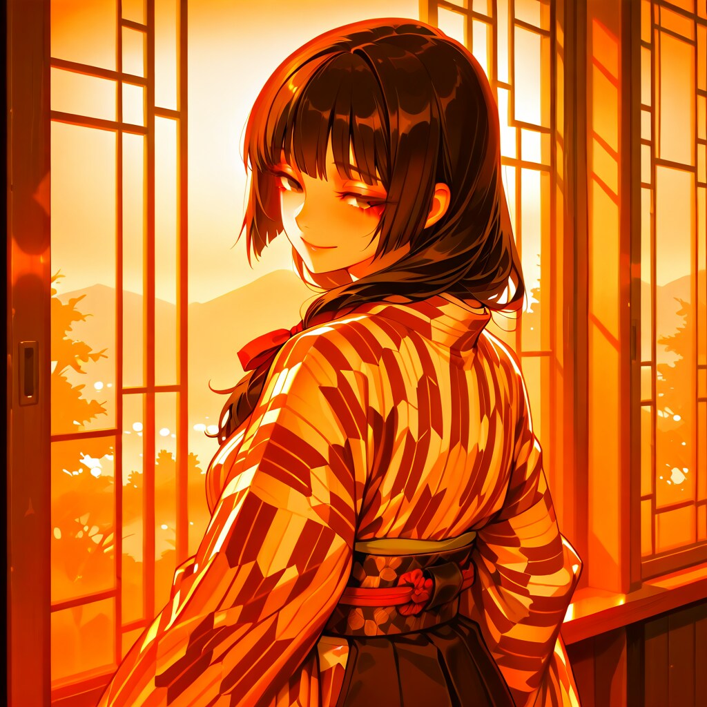 暮色に染まりし、見返りの君