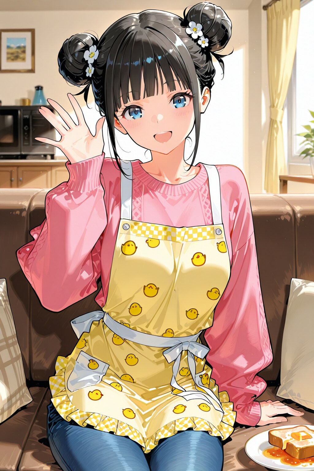 おだんごちゃん🍡✨と朝ごはん🍚✨　2/11 | の人気AIイラスト・グラビア