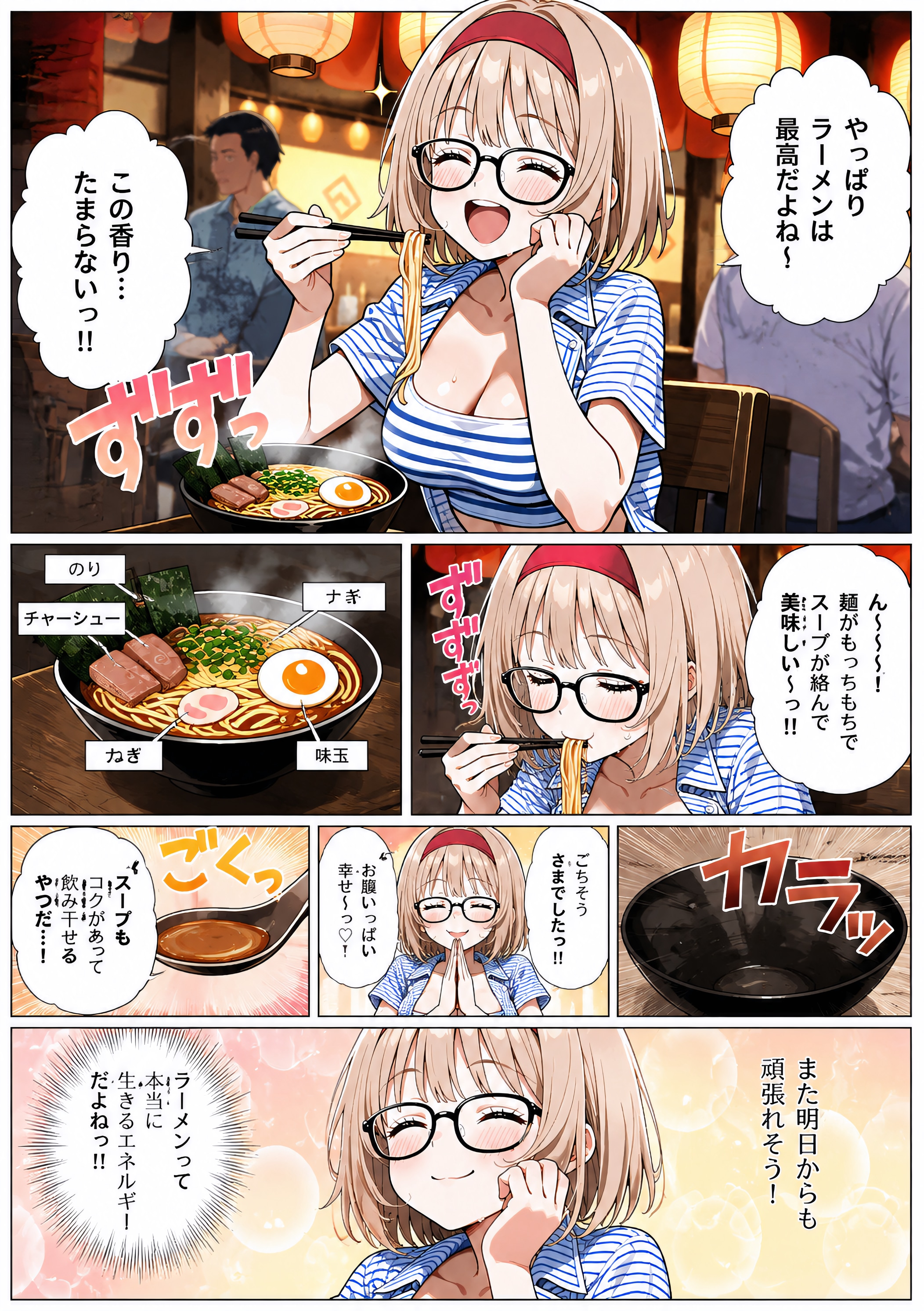 ラーメンで幸せな瞬間