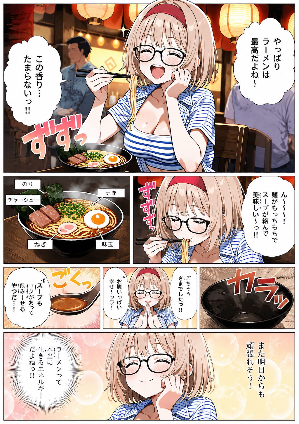 ラーメンで幸せな瞬間