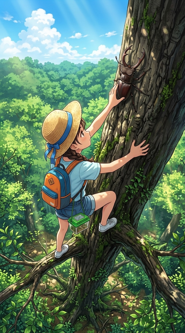 【クワガタ採り】 | の人気AIイラスト・グラビア