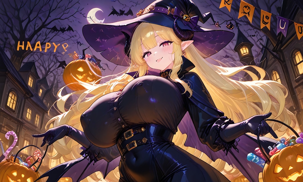 ハロウィンの魔女