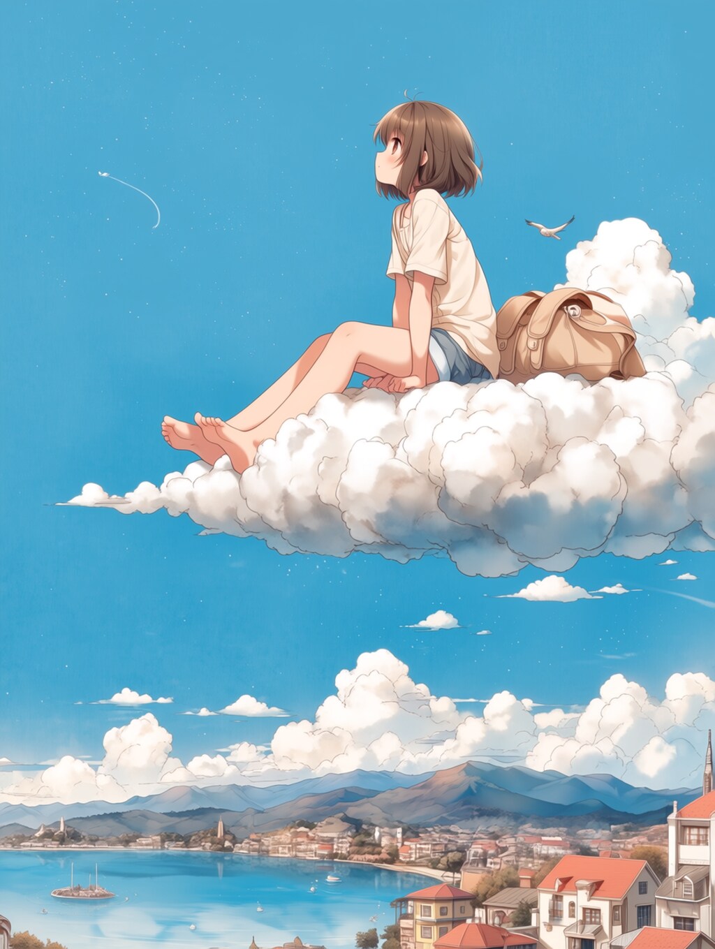 空に腰かけて