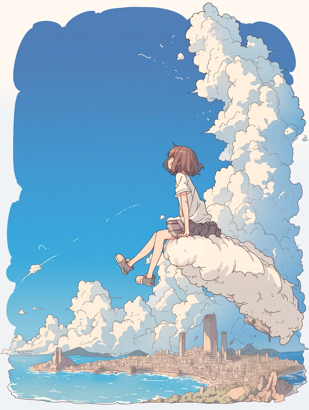 空に腰かけて