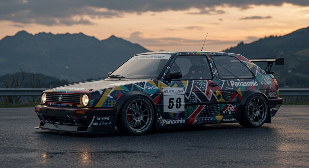 Panasonicフォルクスワーゲンゴルフレーシングカー