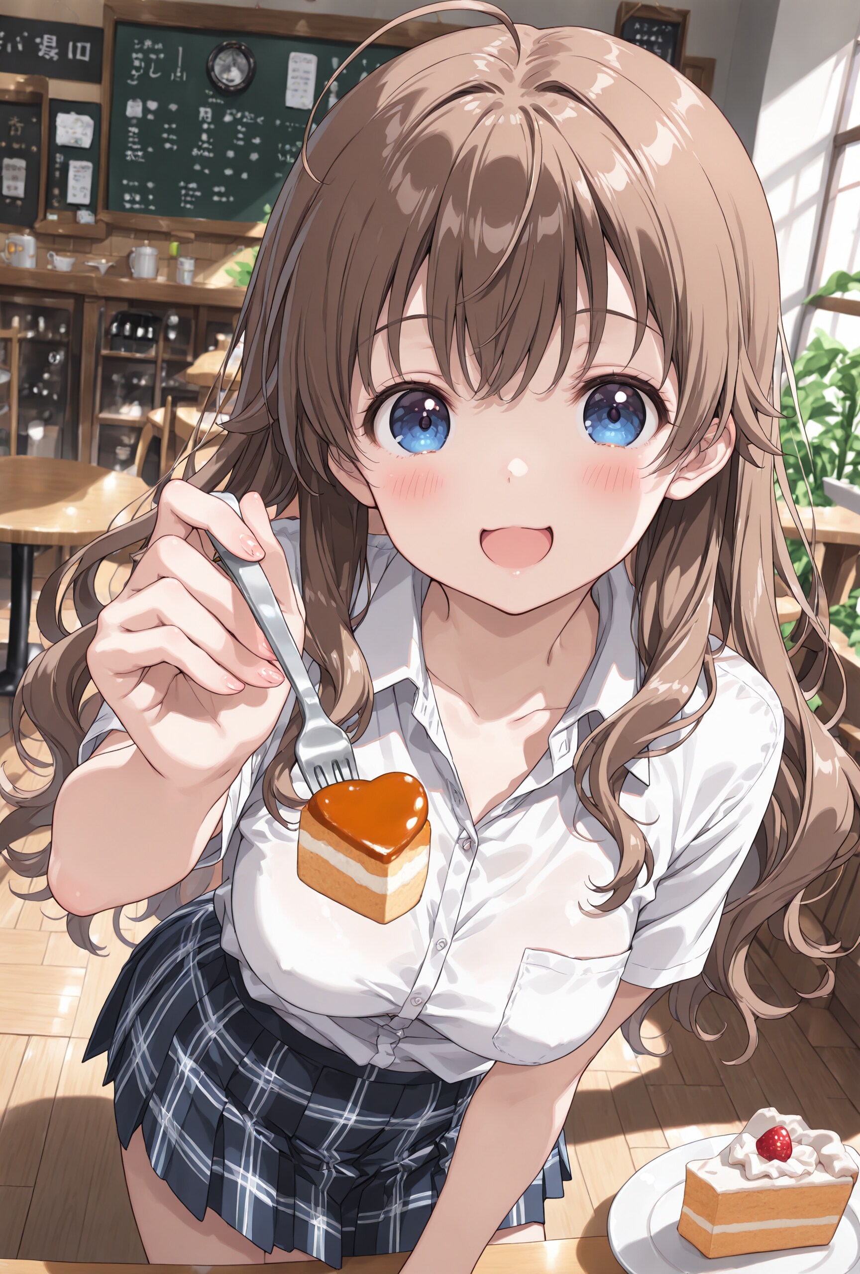 一口あげるよ！ はい、あ～ん