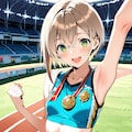 メダルを見せに来てくれる後輩ちゃん 2枚目