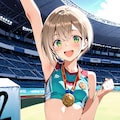 メダルを見せに来てくれる後輩ちゃん 3枚目