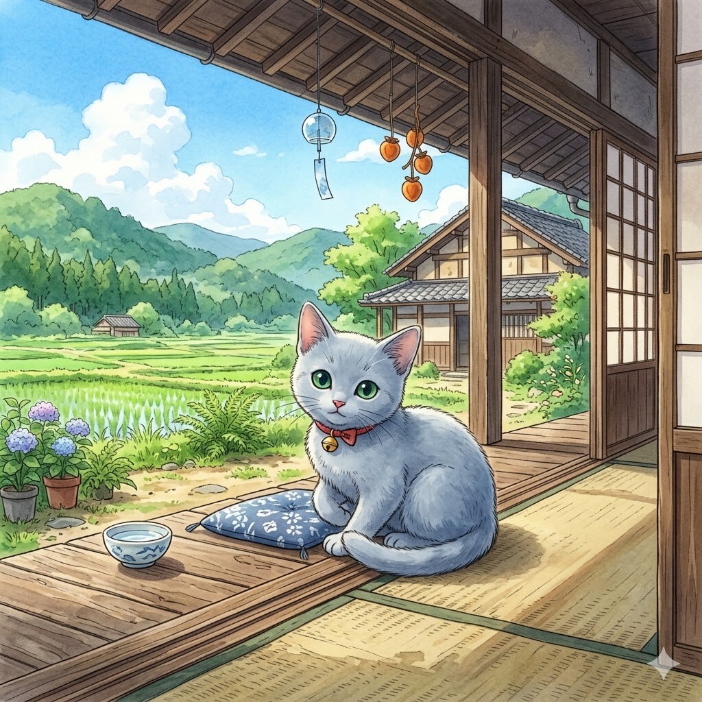 ロシアンブルーの子猫 | の人気AIイラスト・グラビア