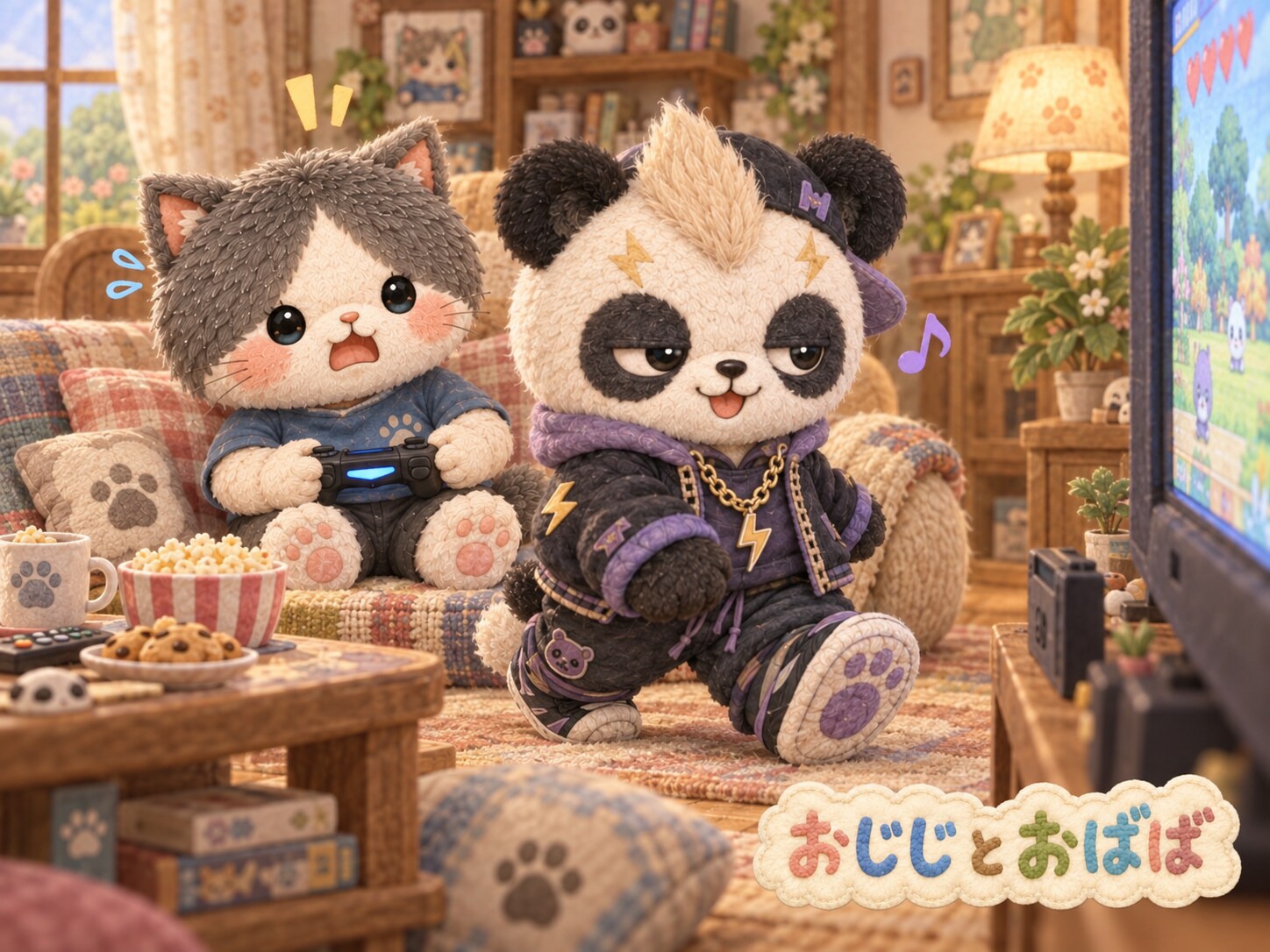 ゲームをじゃまするイヤンヤン | の人気AIイラスト・グラビア
