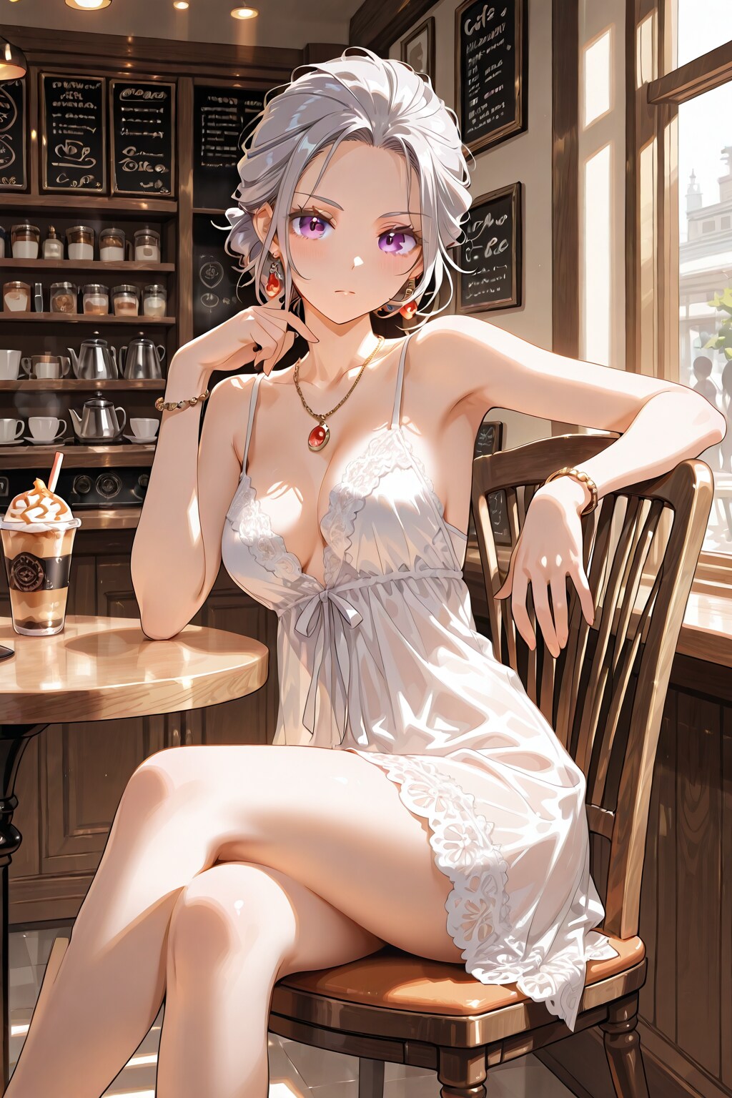カフェでの待ち時間