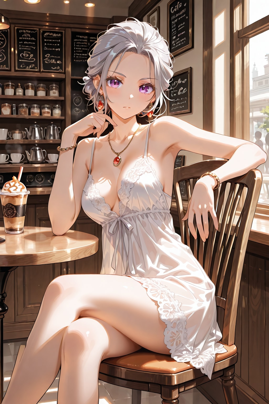 カフェでの待ち時間