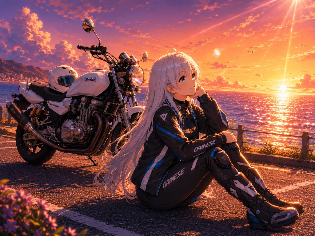 山葉ちゃんとXJR1300