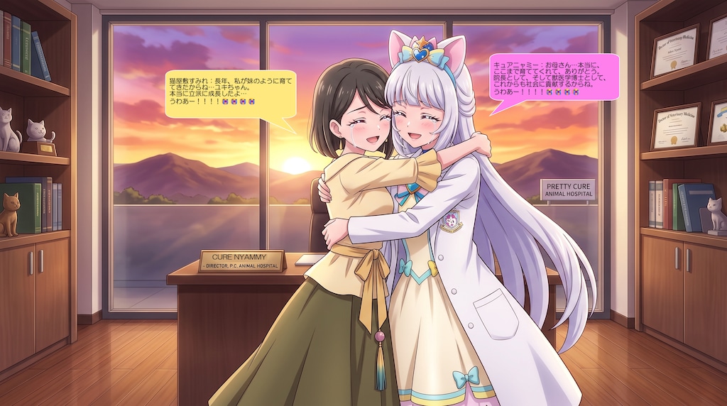 キュアニャミー、獣医学博士に合格した