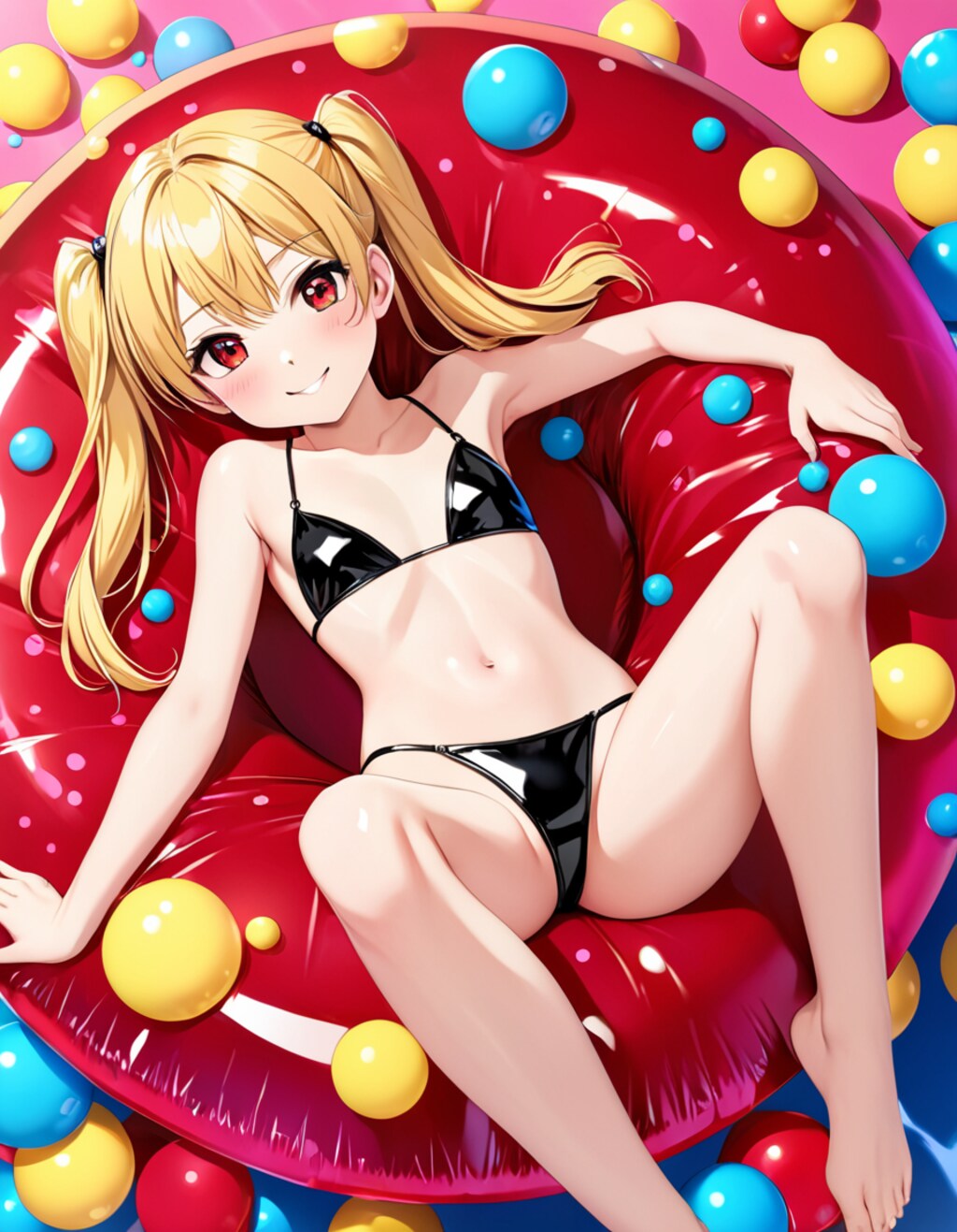 黒エナメルビキニ