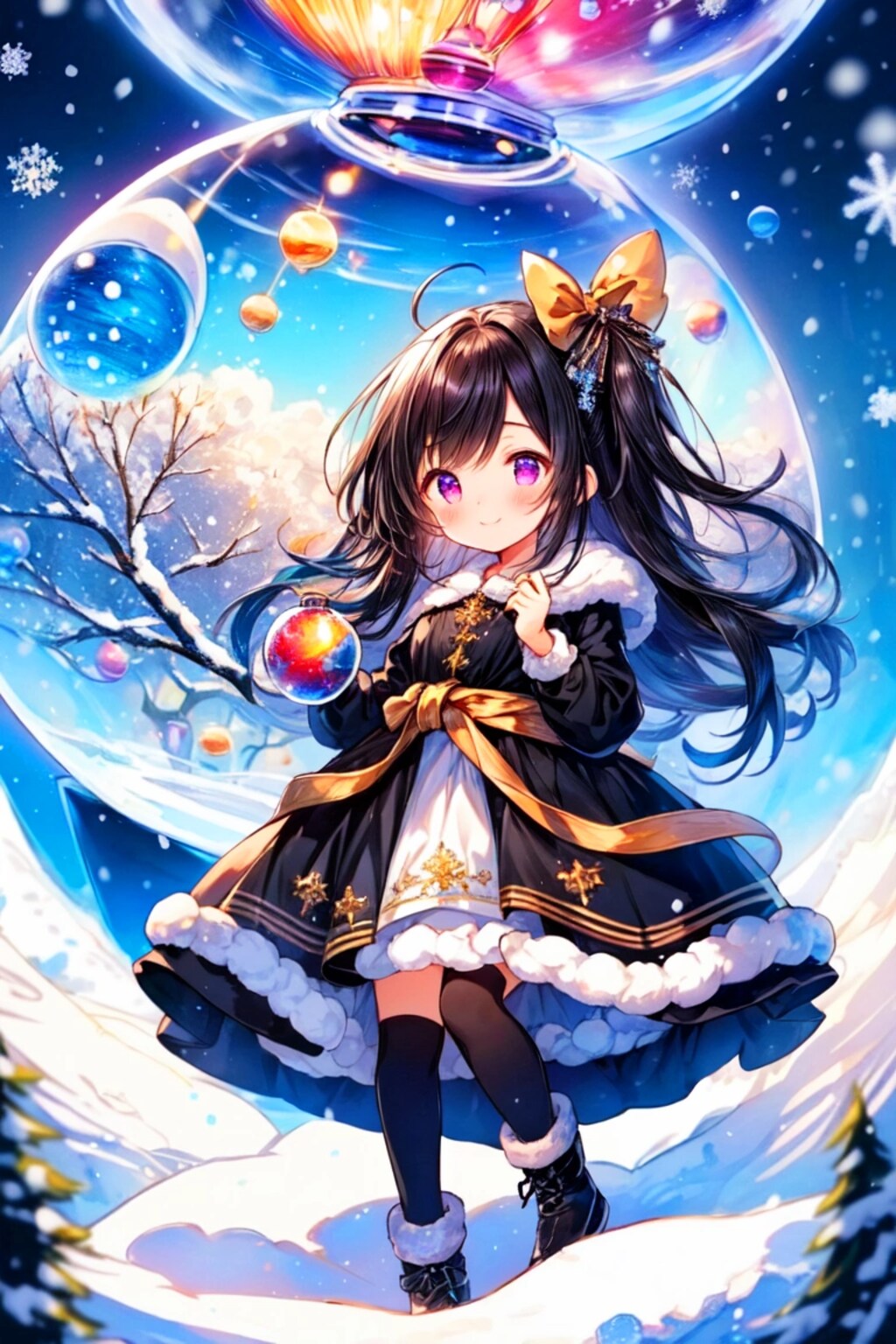 タレ目なうちの子とスノードーム＊(3枚)