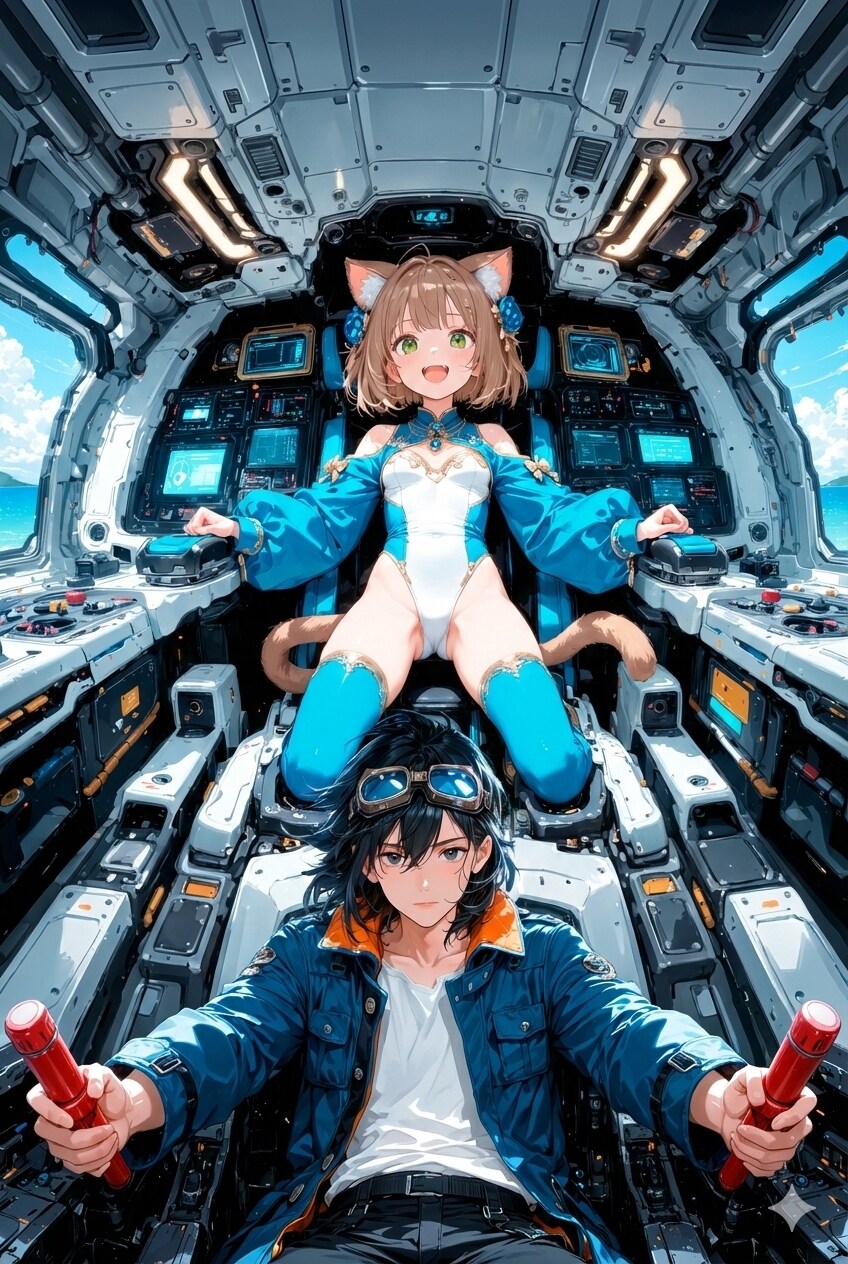 合体後のコックピットイメージ