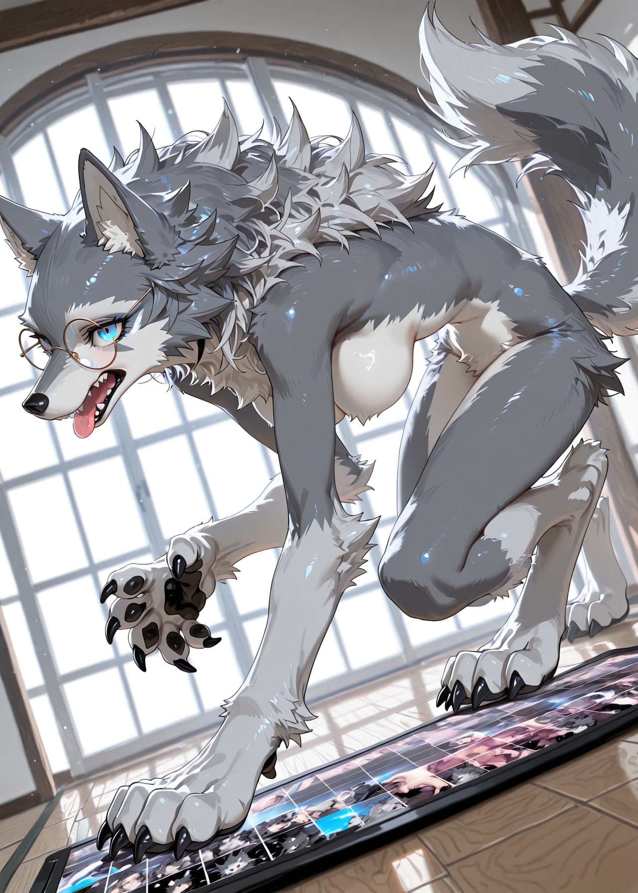 灰色オオカミさん | の人気AIイラスト・グラビア