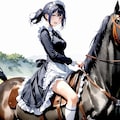 メイドさんと愛馬 4枚目